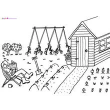 Dessin à colorier: Jardinier (Carrières et Professions) #98645 - Coloriages à Imprimer Gratuits