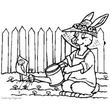 Dessin à colorier: Jardinier (Carrières et Professions) #98664 - Coloriages à Imprimer Gratuits