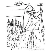 Dessin à colorier: Jardinier (Carrières et Professions) #98766 - Coloriages à Imprimer Gratuits