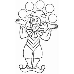 Dessin à colorier: Jongleur (Carrières et Professions) #99220 - Coloriages à Imprimer Gratuits