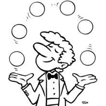 Dessins à colorier: Jongleur - Coloriages à Imprimer Gratuits