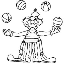 Dessin à colorier: Jongleur (Carrières et Professions) #99237 - Coloriages à Imprimer Gratuits