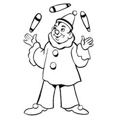 Dessin à colorier: Jongleur (Carrières et Professions) #99238 - Coloriages à Imprimer Gratuits