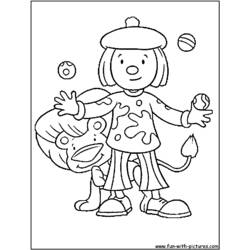 Dessin à colorier: Jongleur (Carrières et Professions) #99245 - Coloriages à Imprimer Gratuits