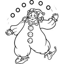 Dessin à colorier: Jongleur (Carrières et Professions) #99250 - Coloriages à Imprimer Gratuits