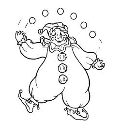 Dessin à colorier: Jongleur (Carrières et Professions) #99257 - Coloriages à Imprimer Gratuits