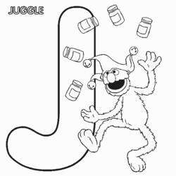 Dessin à colorier: Jongleur (Carrières et Professions) #99258 - Coloriages à Imprimer Gratuits