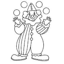 Dessin à colorier: Jongleur (Carrières et Professions) #99261 - Coloriages à Imprimer Gratuits