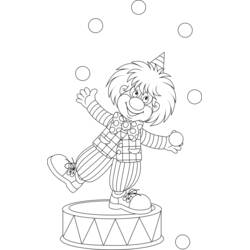 Dessin à colorier: Jongleur (Carrières et Professions) #99287 - Coloriages à Imprimer Gratuits
