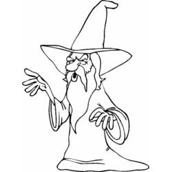 Dessin à colorier: Magicien (Carrières et Professions) #100693 - Coloriages à Imprimer Gratuits