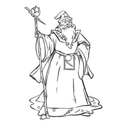 Dessin à colorier: Magicien (Carrières et Professions) #100709 - Coloriages à Imprimer Gratuits