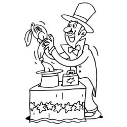 Dessin à colorier: Magicien (Carrières et Professions) #100712 - Coloriages à Imprimer Gratuits
