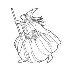 Dessin à colorier: Magicien (Carrières et Professions) #100720 - Coloriages à Imprimer Gratuits