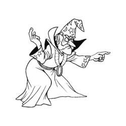Dessin à colorier: Magicien (Carrières et Professions) #100733 - Coloriages à Imprimer Gratuits
