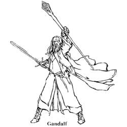 Dessin à colorier: Magicien (Carrières et Professions) #100771 - Coloriages à Imprimer Gratuits