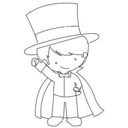 Dessin à colorier: Magicien (Carrières et Professions) #213887 - Coloriages à Imprimer Gratuits