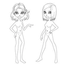 Dessin à colorier: Mannequin (Carrières et Professions) #101393 - Coloriages à Imprimer Gratuits