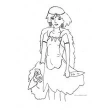 Dessin à colorier: Mannequin (Carrières et Professions) #101442 - Coloriages à Imprimer Gratuits