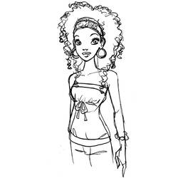 Dessin à colorier: Mannequin (Carrières et Professions) #101462 - Coloriages à Imprimer Gratuits