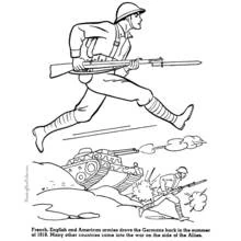 Dessin à colorier: Militaire (Carrières et Professions) #102306 - Coloriages à Imprimer Gratuits