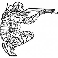 Dessin à colorier: Militaire (Carrières et Professions) #102362 - Coloriages à Imprimer Gratuits