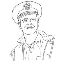 Dessin à colorier: Militaire (Carrières et Professions) #102419 - Coloriages à Imprimer Gratuits