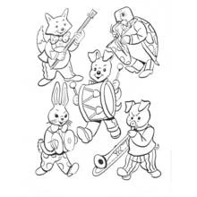 Dessin à colorier: Musicien (Carrières et Professions) #102446 - Coloriages à Imprimer Gratuits