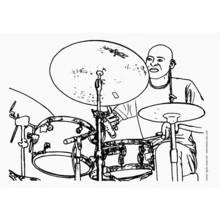 Dessin à colorier: Musicien (Carrières et Professions) #102462 - Coloriages à Imprimer Gratuits