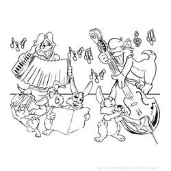 Dessin à colorier: Musicien (Carrières et Professions) #102520 - Coloriages à Imprimer Gratuits