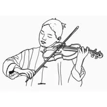 Dessin à colorier: Musicien (Carrières et Professions) #102570 - Coloriages à Imprimer Gratuits