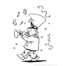 Dessin à colorier: Musicien (Carrières et Professions) #102583 - Coloriages à Imprimer Gratuits