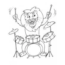 Dessin à colorier: Musicien (Carrières et Professions) #102608 - Coloriages à Imprimer Gratuits