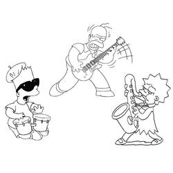 Dessin à colorier: Musicien (Carrières et Professions) #102612 - Coloriages à Imprimer Gratuits