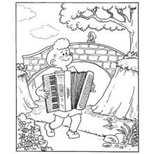 Dessin à colorier: Musicien (Carrières et Professions) #102639 - Coloriages à Imprimer Gratuits
