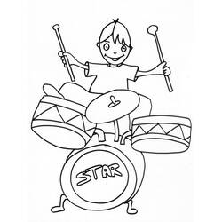 Dessin à colorier: Musicien (Carrières et Professions) #102713 - Coloriages à Imprimer Gratuits