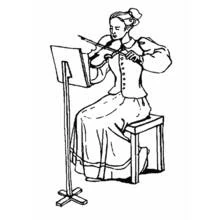Dessin à colorier: Musicien (Carrières et Professions) #102728 - Coloriages à Imprimer Gratuits