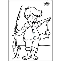 Dessin à colorier: Pêcheur (Carrières et Professions) #103954 - Coloriages à Imprimer Gratuits