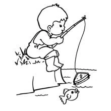 Dessins à colorier: Pêcheur - Coloriages à Imprimer Gratuits