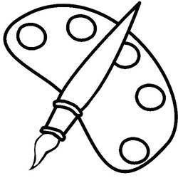 Dessin à colorier: Peintre (Carrières et Professions) #104303 - Coloriages à Imprimer Gratuits