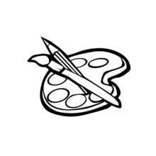Dessin à colorier: Peintre (Carrières et Professions) #104306 - Coloriages à Imprimer Gratuits