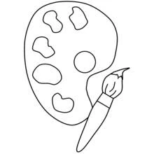 Dessin à colorier: Peintre (Carrières et Professions) #104321 - Coloriages à Imprimer Gratuits