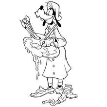 Dessin à colorier: Peintre (Carrières et Professions) #104364 - Coloriages à Imprimer Gratuits