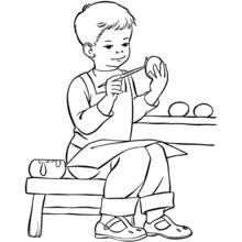 Dessin à colorier: Peintre (Carrières et Professions) #104365 - Coloriages à Imprimer Gratuits