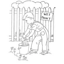 Dessin à colorier: Peintre (Carrières et Professions) #104394 - Coloriages à Imprimer Gratuits