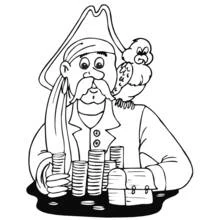 Coloriage Pirate (Carrières et Professions) #105005 à imprimer et colorier