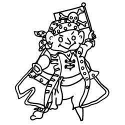 Coloriage Pirate (Carrières et Professions) #105028 à imprimer et colorier
