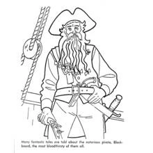 Dessin à colorier: Pirate (Carrières et Professions) #105034 - Coloriages à Imprimer Gratuits