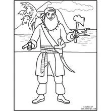 Coloriage Pirate (Carrières et Professions) #105097 à imprimer et colorier