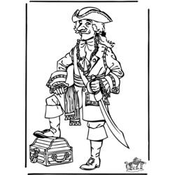 Dessin à colorier: Pirate (Carrières et Professions) #105114 - Coloriages à Imprimer Gratuits