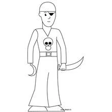 Coloriage Pirate (Carrières et Professions) #105206 à imprimer et colorier